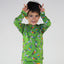 Long-sleeved top with ski motif