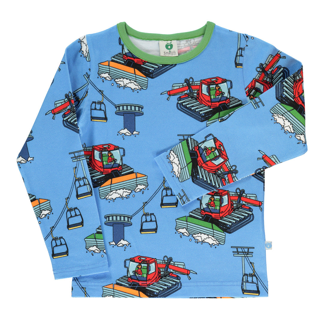 Long-sleeved top with piste basher