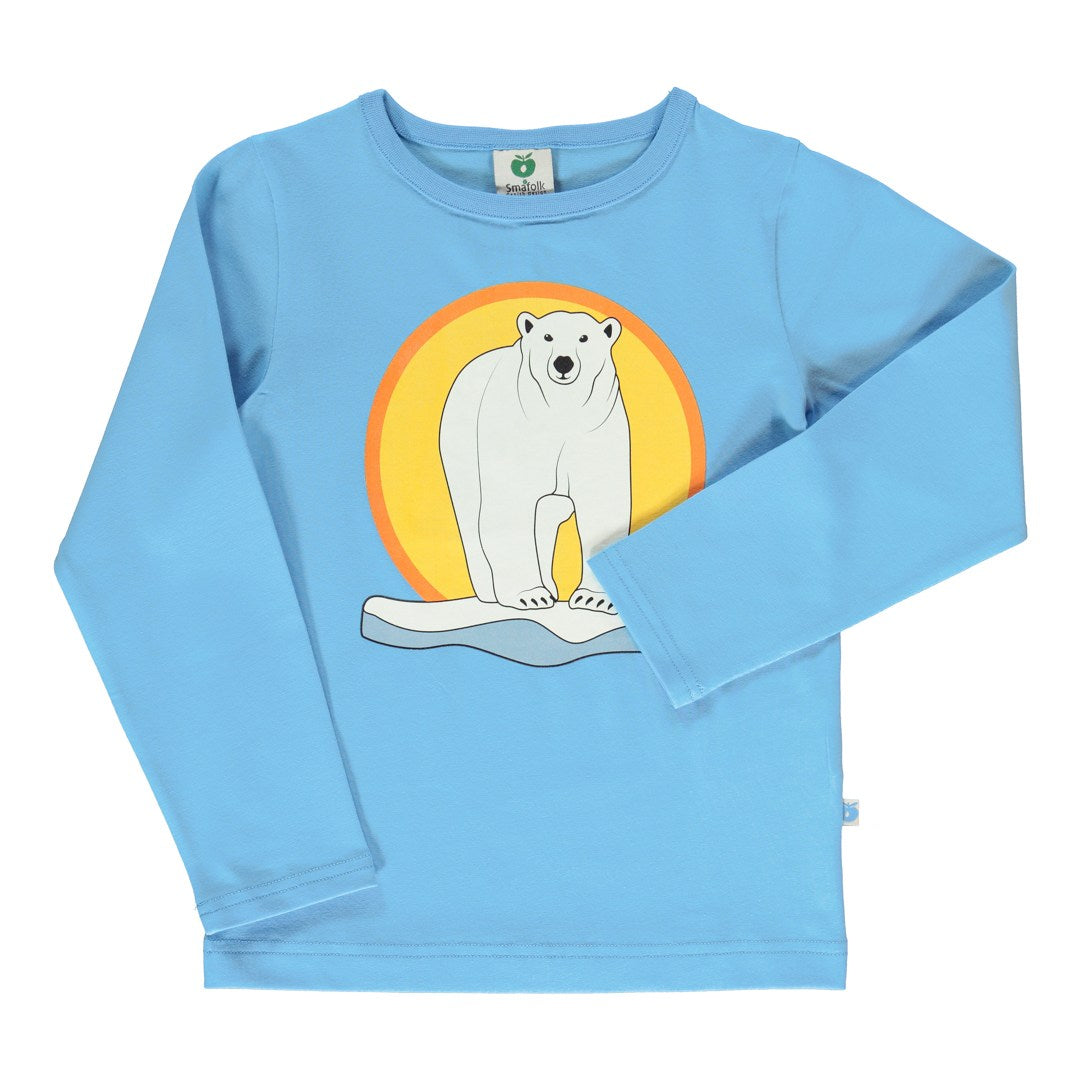 Long-sleeved blouse with polar bears