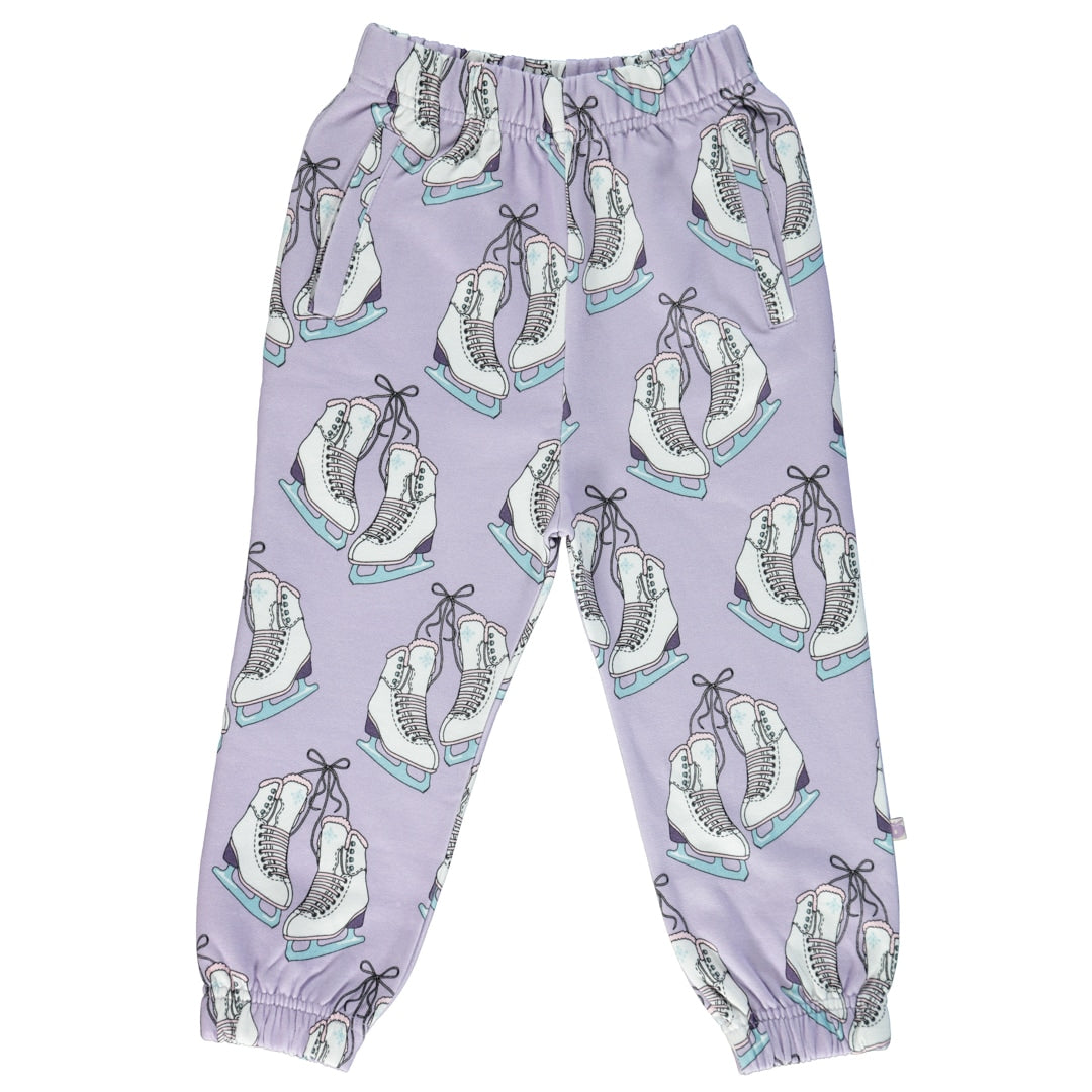 Sweatpants with skates