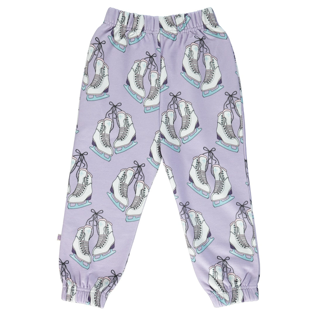 Sweatpants with skates