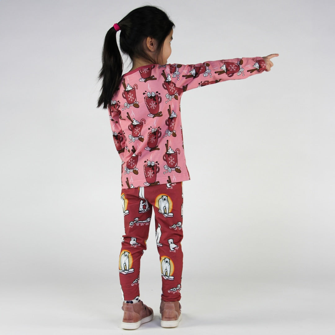 Kids' leggings with polar bears
