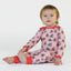 Baby leggings with rabbits on a sled