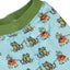 Baby leggings with rabbits on a sled