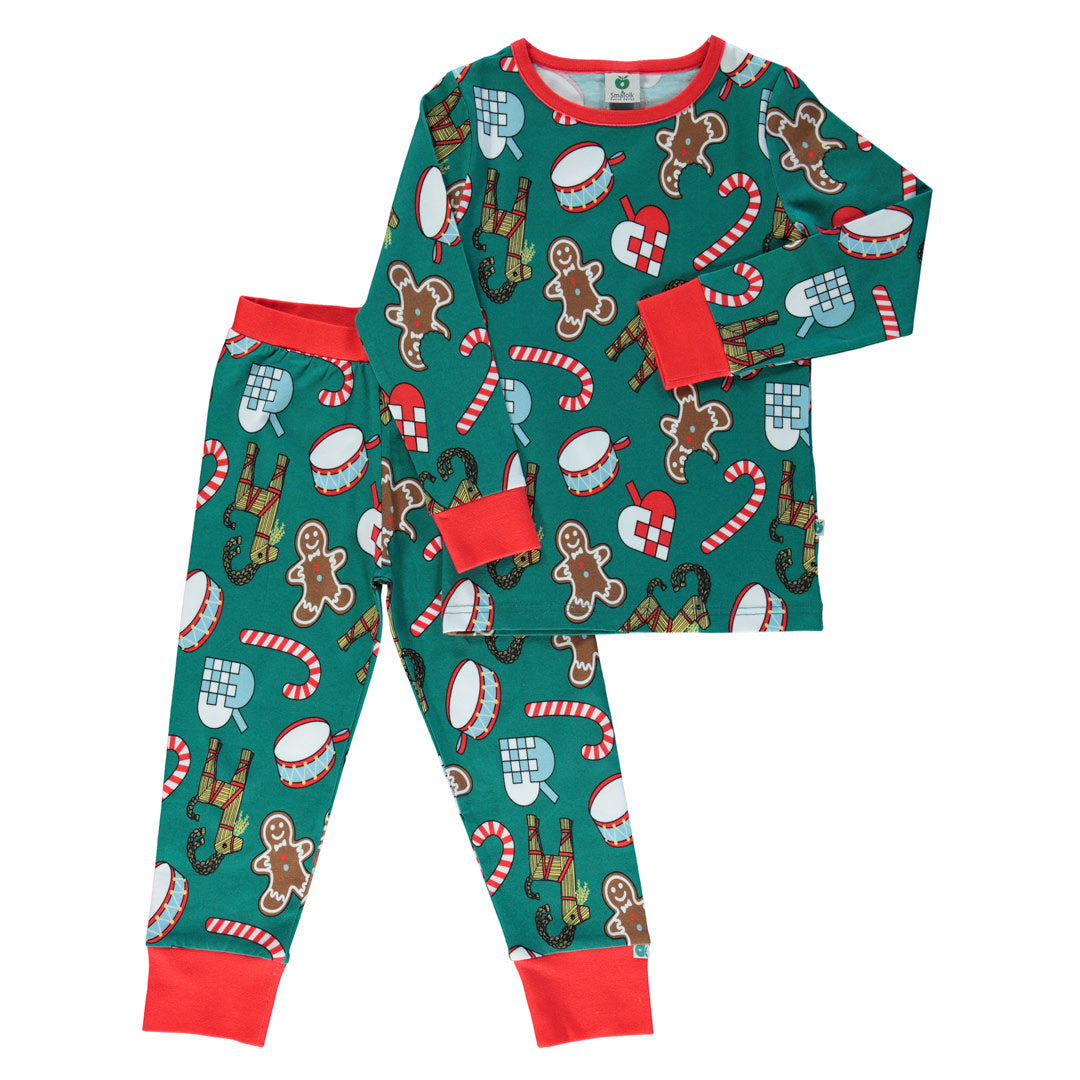 Pajamas with Christmas decorations