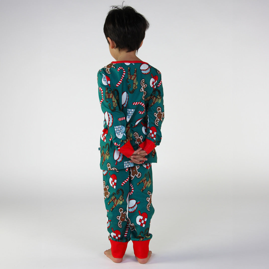 Pajamas with Christmas decorations
