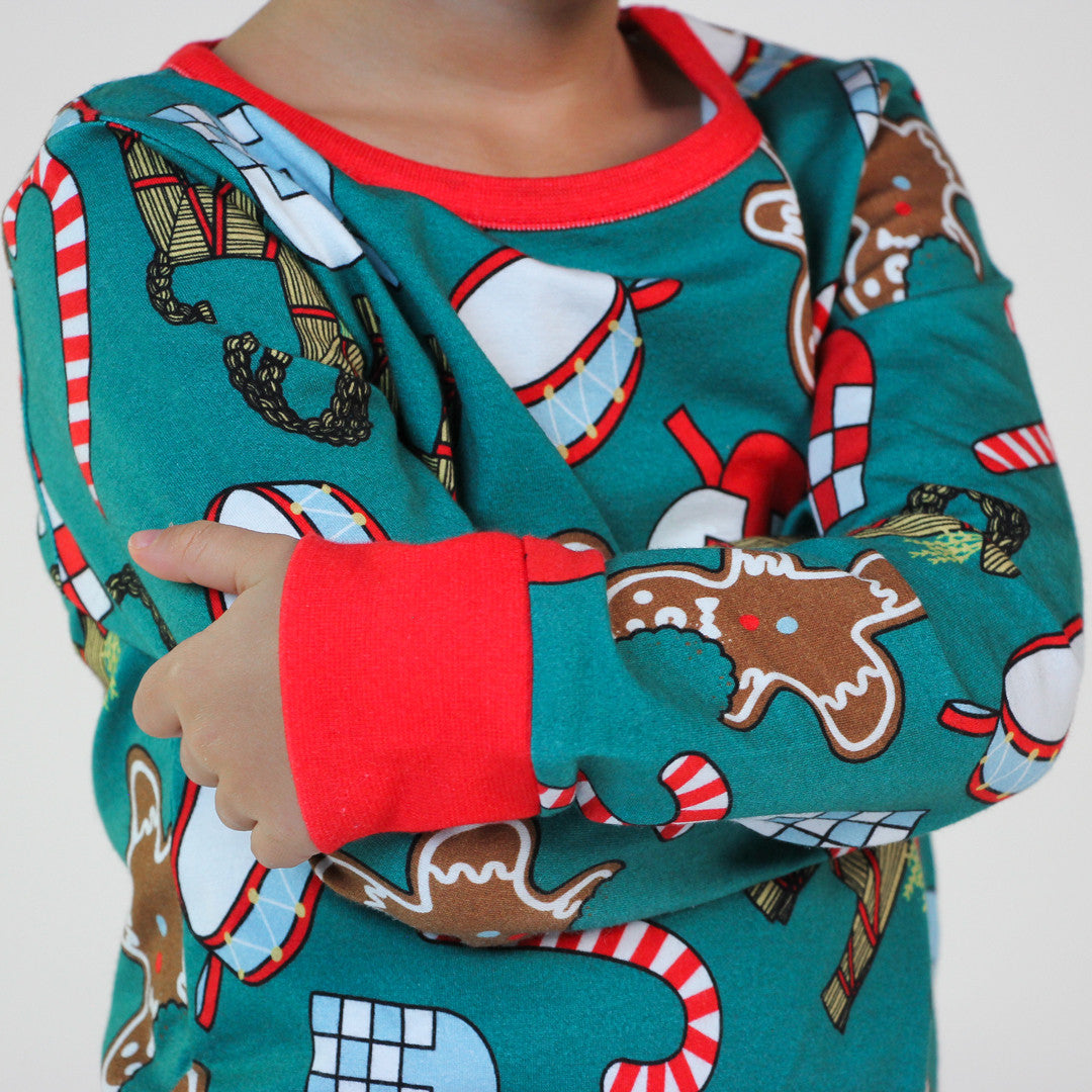 Pajamas with Christmas decorations