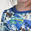 Pajamas with a winter wonderland print