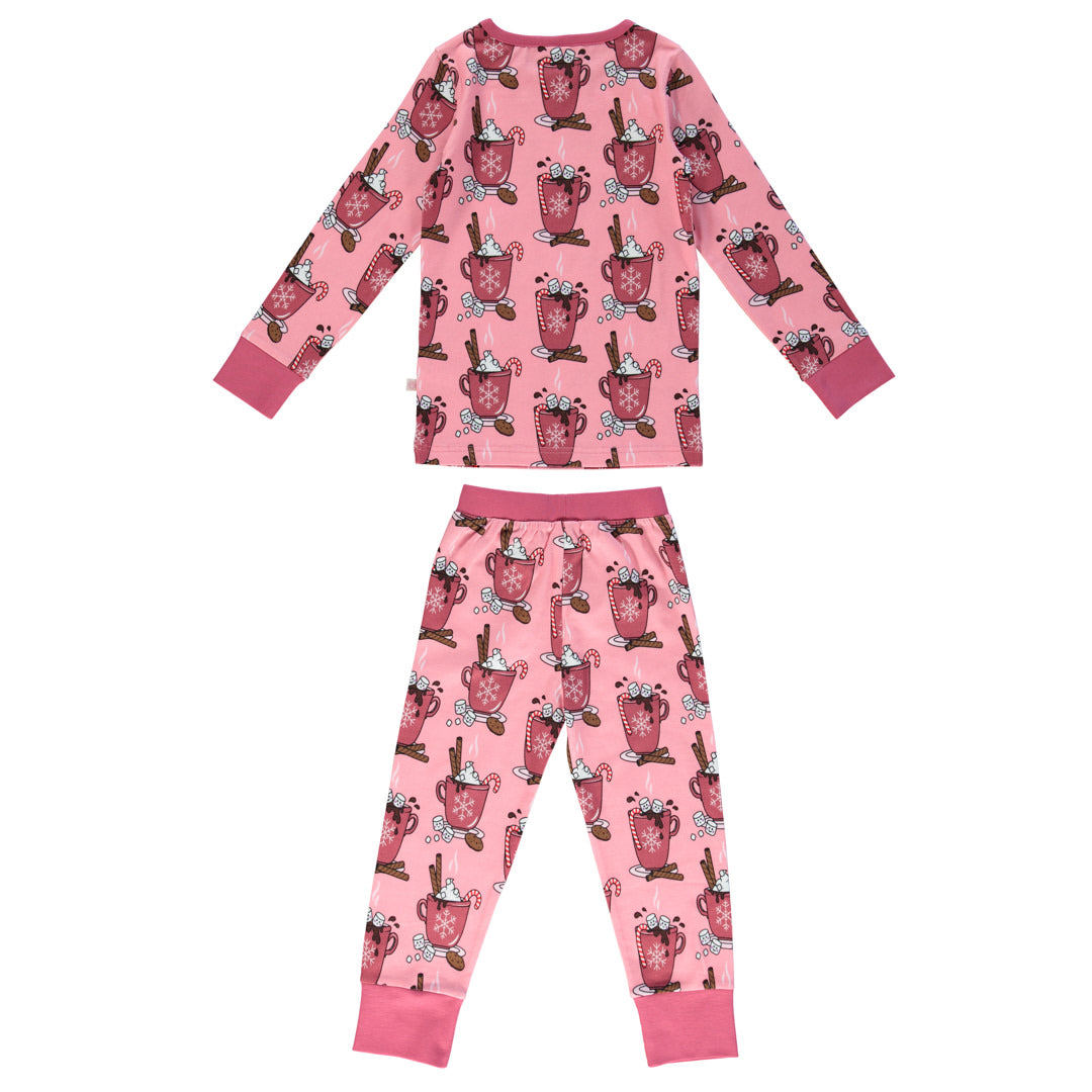 Pyjamas with hot chocolate