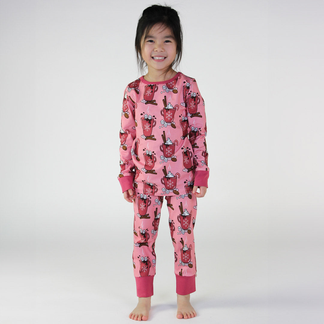Pyjamas with hot chocolate