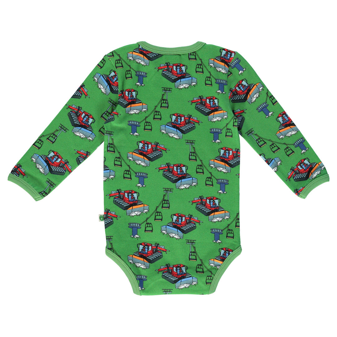 Long-sleeved bodysuit with snow groomer