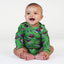 Long-sleeved bodysuit with snow groomer