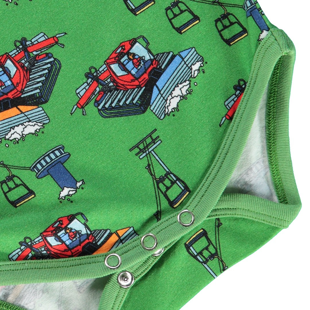 Long-sleeved bodysuit with snow groomer