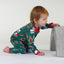Long-sleeved all-in-one with Christmas decorations