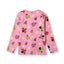 Long-sleeved ladybug blouse