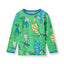 Long-sleeved blouse with flying dragons