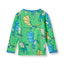 Long-sleeved blouse with flying dragons