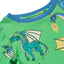 Long-sleeved blouse with flying dragons