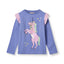 Long-sleeved unicorn blouse
