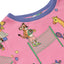 Long-sleeved top with tennis match