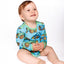 Long-sleeved tractor bodysuit