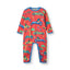 Long-sleeved all-in-one with racing cars