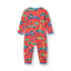 Long-sleeved all-in-one with racing cars