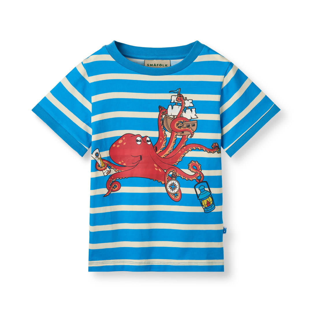 T-shirt med blæksprutte