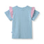 T-shirt med havfrue og delfin