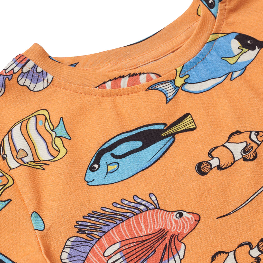 T-shirt with fish