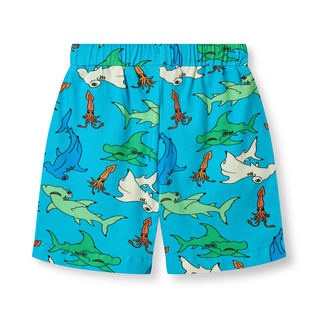 Shorts med hammerhajer