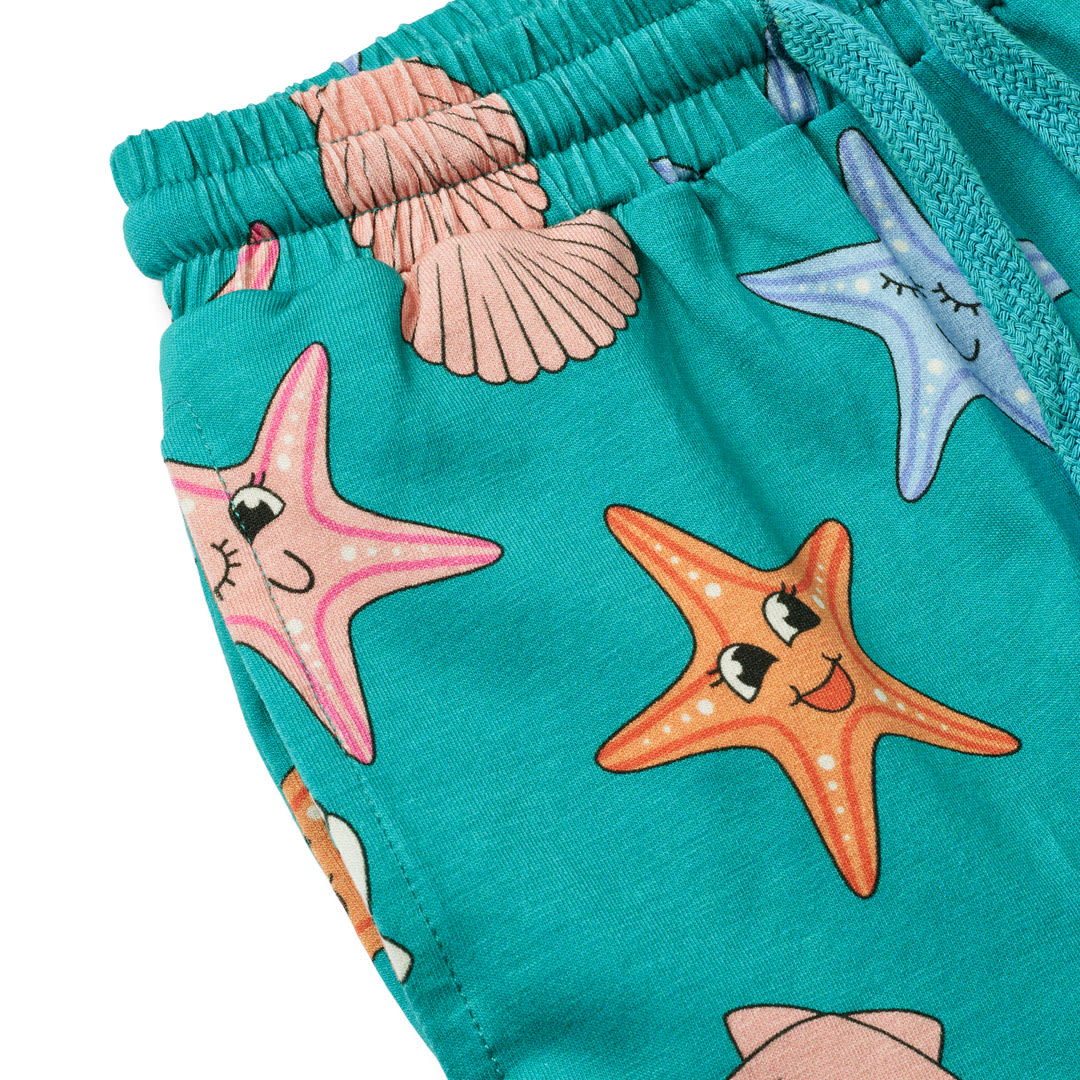 Starfish print shorts