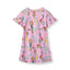 Short-sleeved dress with mermaids and dolphins