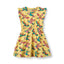Sleeveless dress with parrots