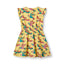 Sleeveless dress with parrots