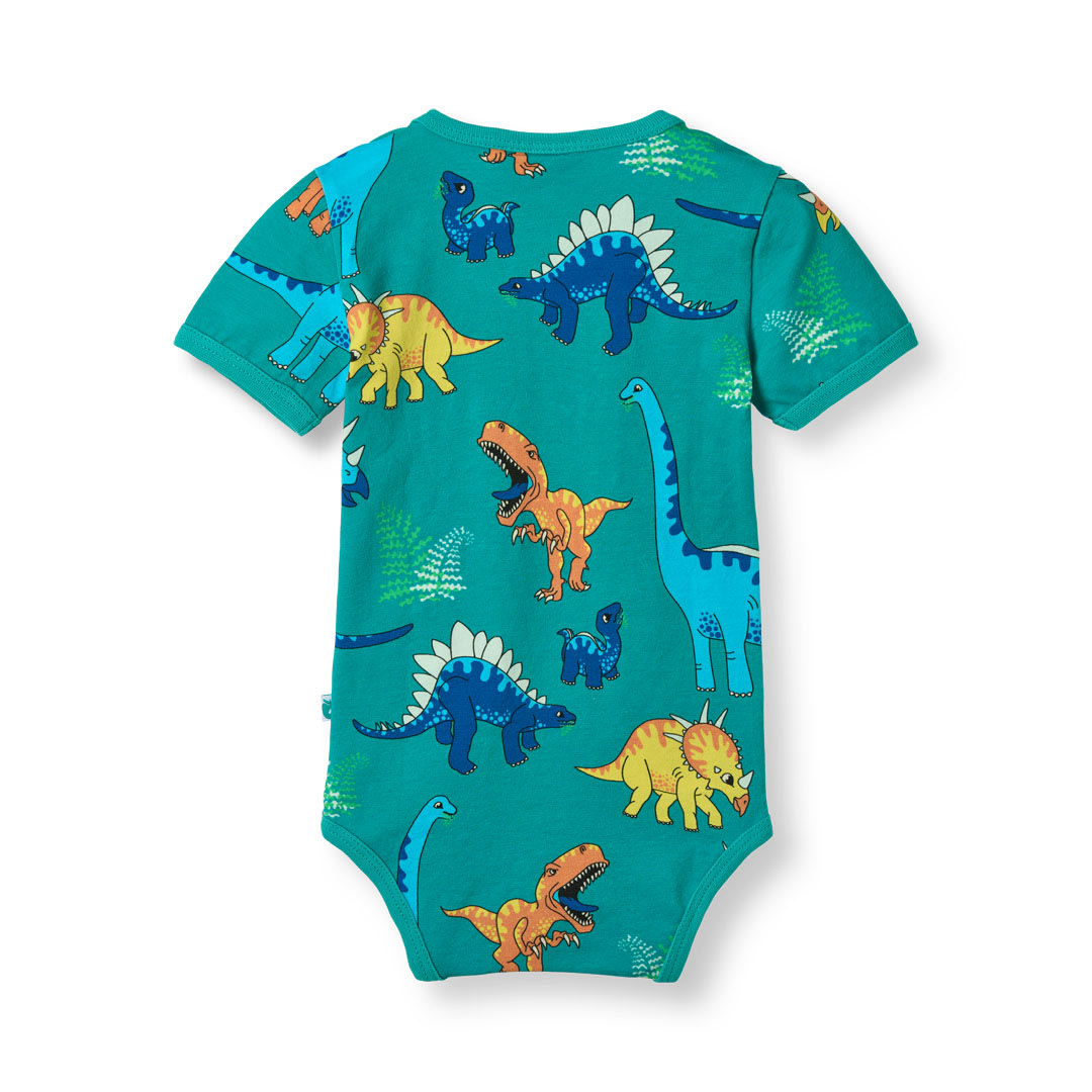 Kortærmet body med dinosaurer