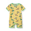 Short-sleeved parrot jumpsuit