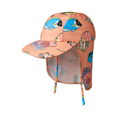 UV50 sun hat with fish