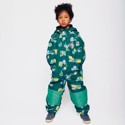 Kids' snowsuit with vehicles