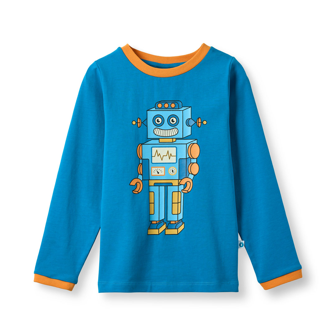 Elstar long-sleeved blouse with robot