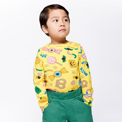 Gala long-sleeved top with Halloween candy