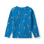 Gala langærmet bluse med skeletter
