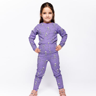 Gala leggings med skeletter