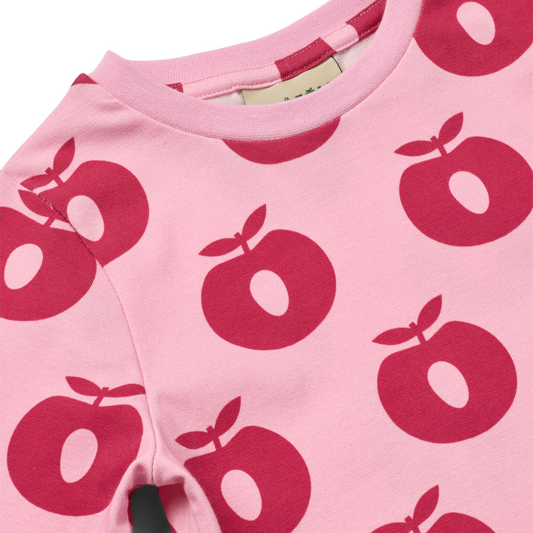 Gown with apples