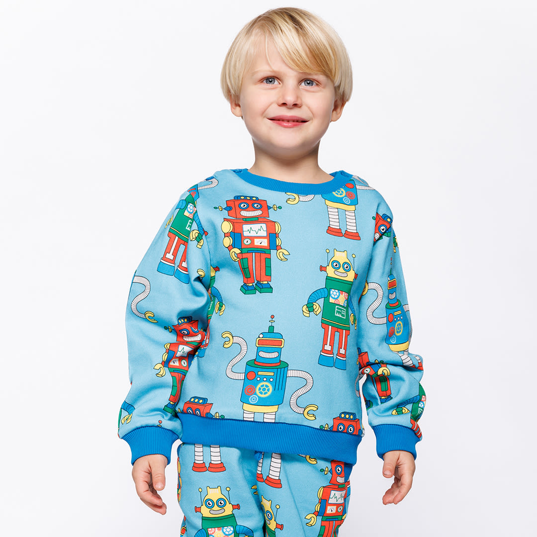 Dayton sweatshirt med robotter