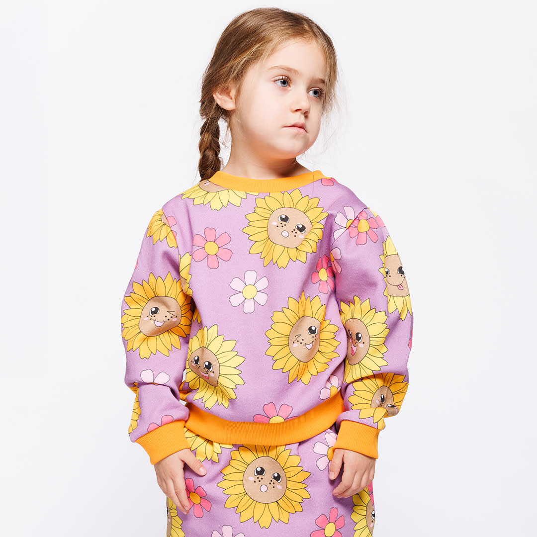 Hidden rose sweatshirt med solsikker