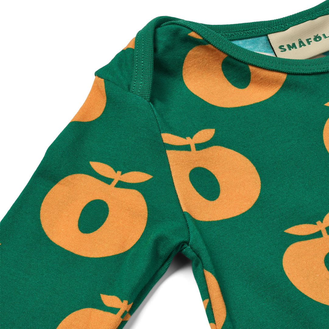 Ulm long-sleeved bodysuit with apples