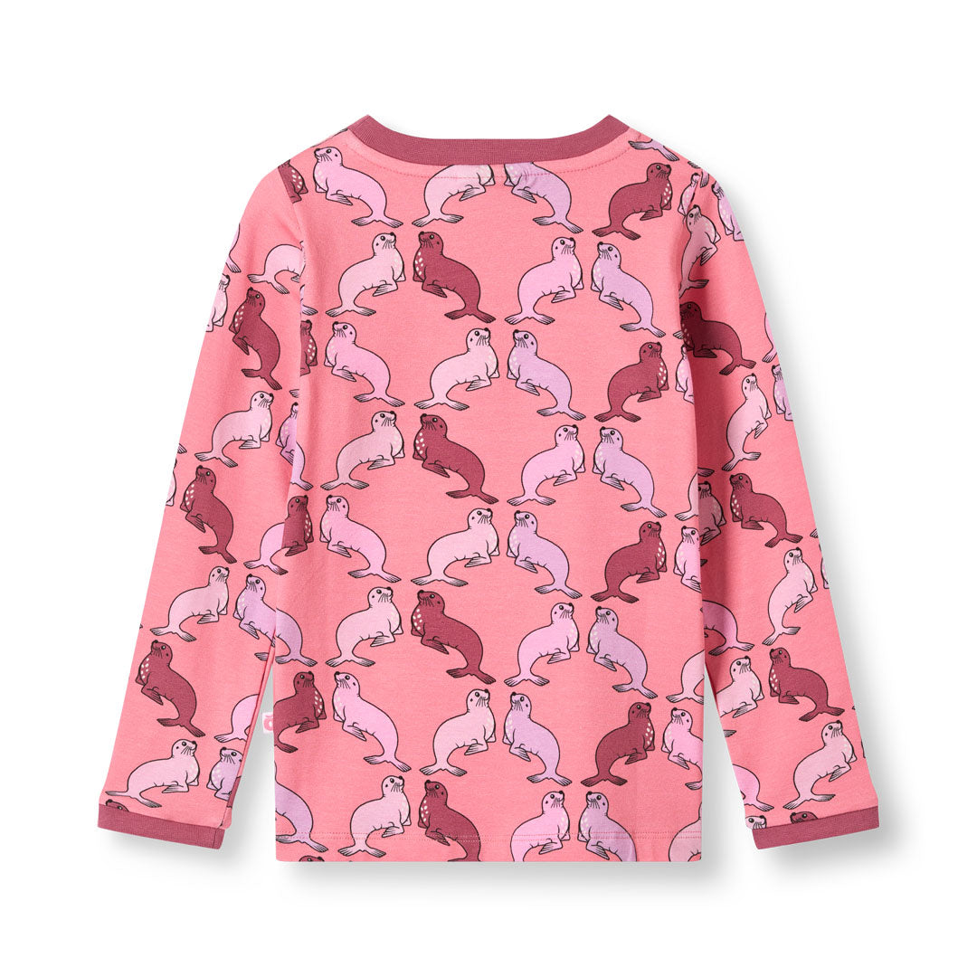 Elstar long-sleeved blouse with sea lions