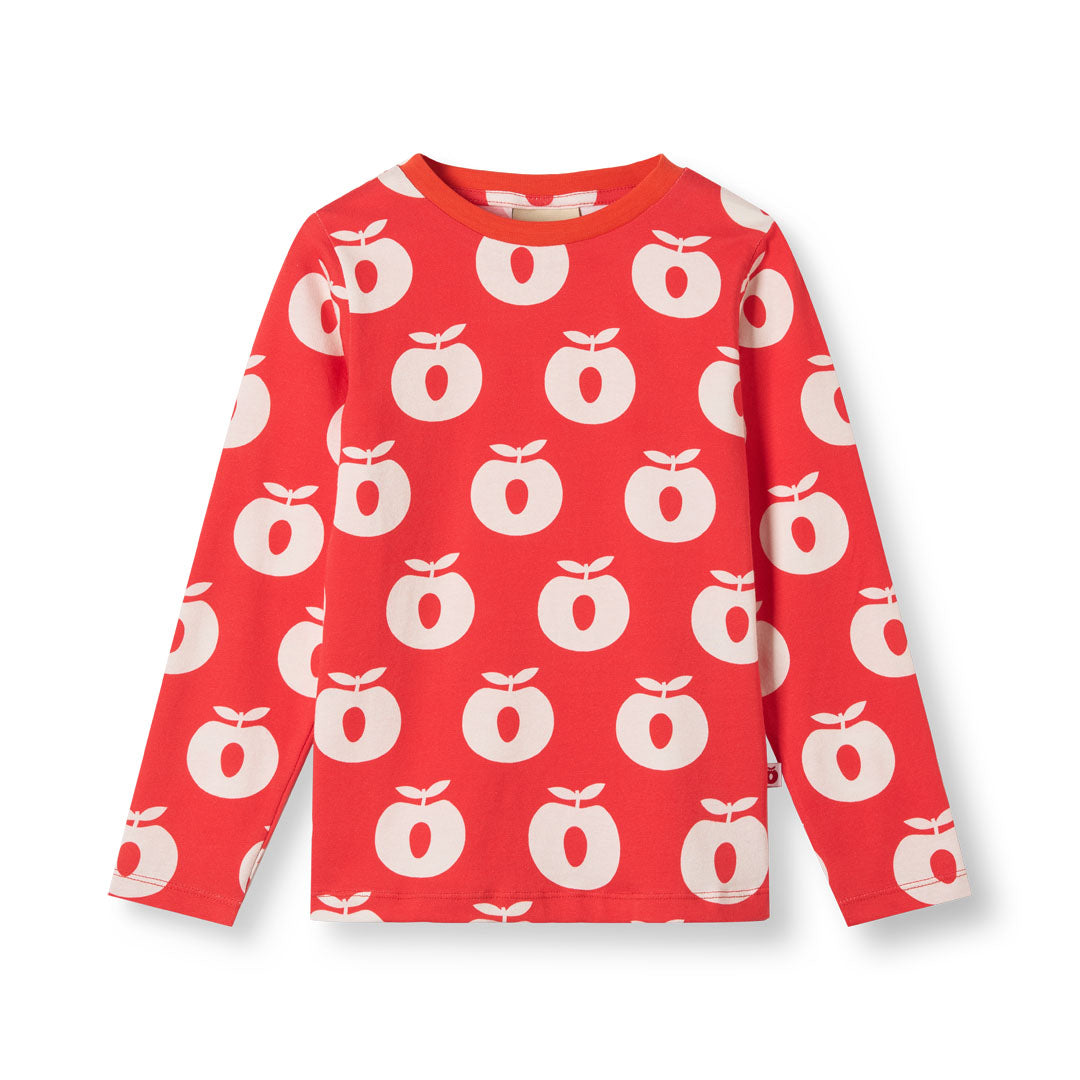 Gala long-sleeved blouse with apples