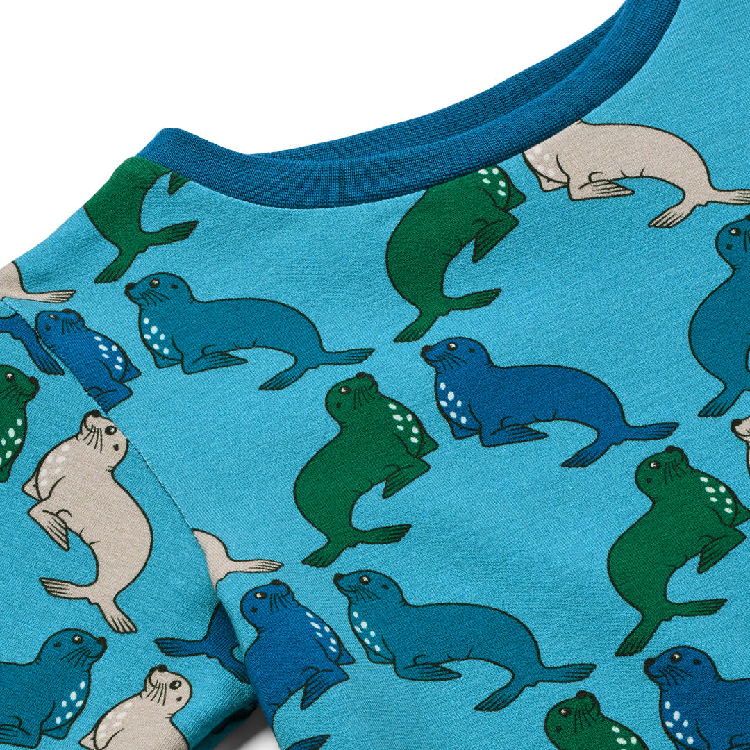 Gala long-sleeved blouse with sea lions